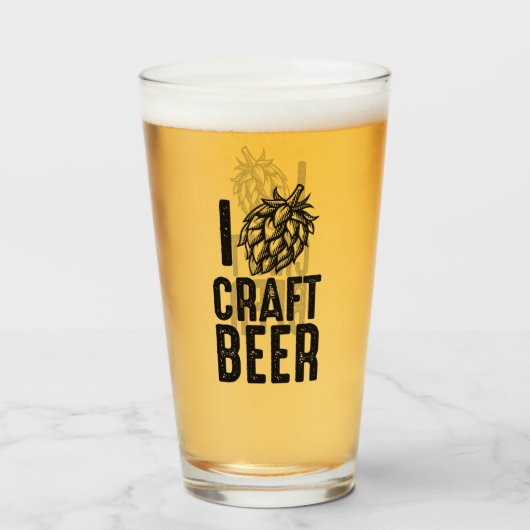 I Hop Craft Biere Glas (Vorne (Gefüllt))