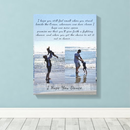 "I Hope You Tance" Stretched Canvas Print Leinwanddruck (Insitu (Holzboden))