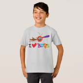 I hört Liebe Geschenk für Kinderniedliche gehender T-Shirt (Vorne ganz)