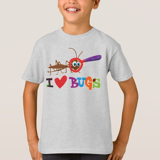 I hört Liebe Geschenk für Kinderniedliche gehender T-Shirt (Vorderseite)
