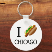 I Hotdog Chicago Keychainx Schlüsselanhänger (Vorderseite)