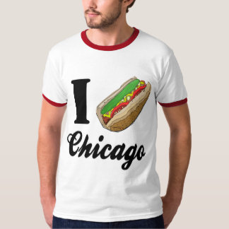 I Hotdogs Liebe-Chicagos T-Shirt