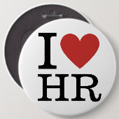 I ❤️ HR-Button-Schaltfläche für die Liebe - Person Button (Vorne & Hinten)