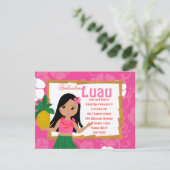 I Hula-Liebe You Einladung (Stehend Vorderseite)