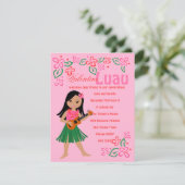 I Hula-Liebe You u\Ukulele Einladung (Stehend Vorderseite)