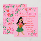 I Hula-Liebe You u\Ukulele Einladung (Vorne/Hinten)