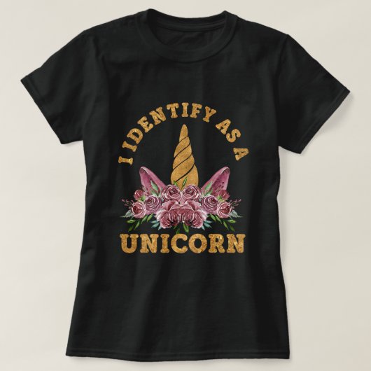 I Identifiziert als Einhorn 1 T-Shirt (Design vorne)