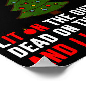 I Identify As A Christmas Tree Lit On Outside Dead Poster (Ecke)