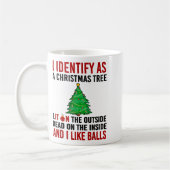 I Identify As A Christmas Tree Lit On The Outside  Kaffeetasse (Links)