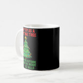 I Identify As A Christmas Tree Lit On The Outside Kaffeetasse (Vorderseite Links)