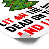I Identify As A Christmas Tree Lit On The Outside  Poster (Ecke)