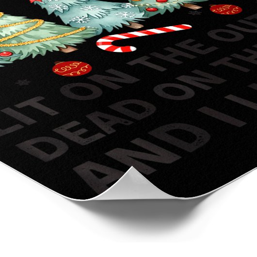 I Identify As A Christmas Tree Lit On The Outside Poster (Ecke)