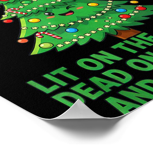 I Identify As A Christmas Tree Lit On The Outside  Poster (Ecke)