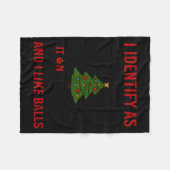 I Identify As A Christmas Tree Lot On The Outside Fleecedecke (Vorderseite (Horizontal))