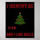 I Identify As A Christmas Tree Lot On The Outside Poster (Vorne)
