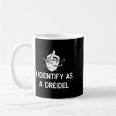 I Identify As A Dreidel Funny Hanukkah Gelt Menora Kaffeetasse (Links)