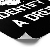 I Identify As A Dreidel Funny Hanukkah Gelt Menora Poster (Ecke)