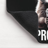 I Identify As A Problem Funny Raccoon Humor Sarcas Mousepad (Ecke)