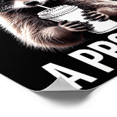 I Identify As A Problem Funny Raccoon Humor Sarcas Poster (Ecke)