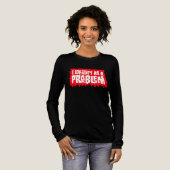 I Identify as a Problem Statement Sassy Rebellious Tri-Blend Shirt (Volle Vorderseite)