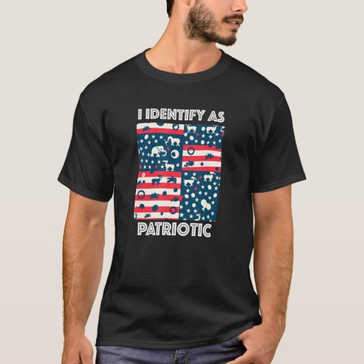 I Identify as Patriotic T-Shirt (Vorderseite)