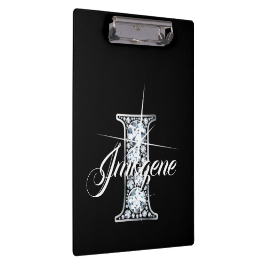 I Imitate Diamond Blende Monogramm Klemmbrett (Rechts)