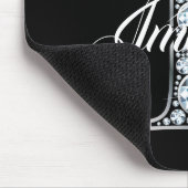 I Imitate Diamond Blende Monogramm Mousepad (Ecke)
