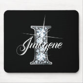 I Imitate Diamond Blende Monogramm Mousepad (Vorne)