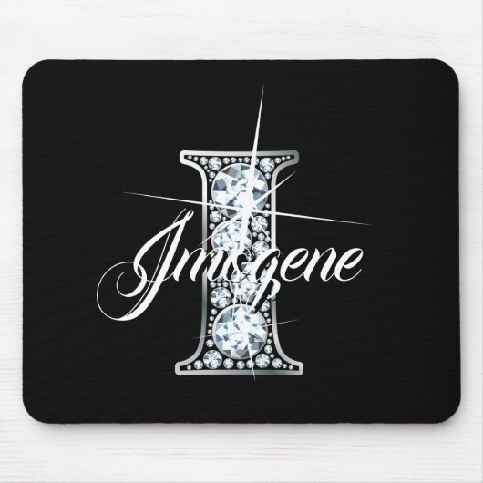 I Imitate Diamond Blende Monogramm Mousepad (Vorne)