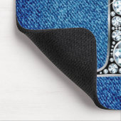 I Imitate -"Diamond Bling" auf Denim Mousepad (Ecke)