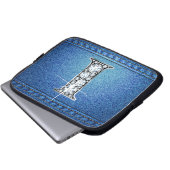 I Imitate "Diamond" Denim Stitching Electronics Ba Laptopschutzhülle (Vorne Knopf)