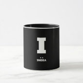 I (Indien) NATO Phonetischer Alphabet & Morse Code Tasse (Zentrum)