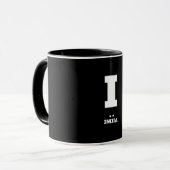 I (Indien) NATO Phonetischer Alphabet & Morse Code Tasse (Vorderseite Links)
