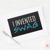 I Invented Swag Lite Rechteckiger Aufkleber (Umschlag)