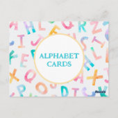 I is for Ice Cream - Alphabet Flash Card Postkarte (Rückseite)