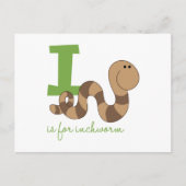 I is for inchworm postkarte (Vorderseite)
