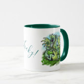 " i is Lucky" lil'dragon Kleeblatt Tasse (VorderseiteRechts)