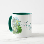 " i is Lucky" lil'dragon Kleeblatt Tasse (Vorderseite Links)