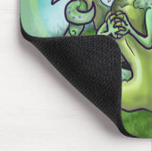 "i is Lucky!" lis glücklicher Kleeblatt Dragon Mousepad (Ecke)