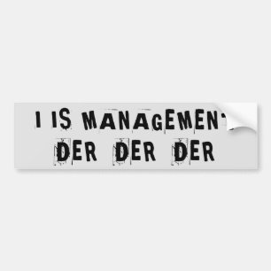 I ist Management Der Der Der Autoaufkleber
