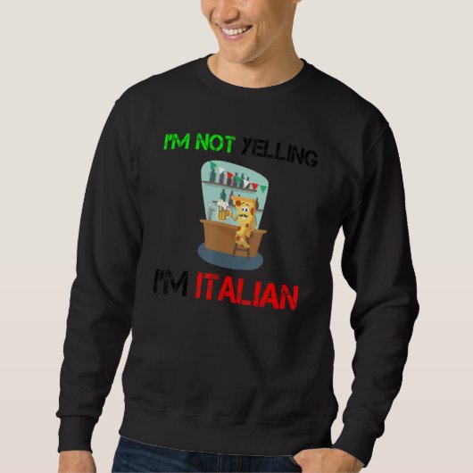I Italia I Liebe Italy Beer Drinks Italia Piz Sweatshirt (Vorderseite)