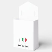 I (Italienische Flag Herzfrequenz-Liebe) Ihr Text Geschenkschachtel (Geöffnet)