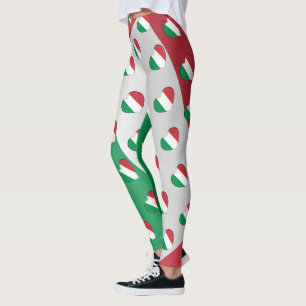 I italienisches Herz-Muster Liebe-Italiens Leggings