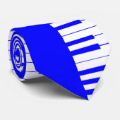 I Jam(Blue Piano Keys)_Krawatte Krawatte (Gerollt)