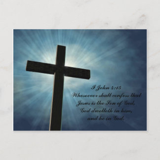 I John 4:15 Postkarte