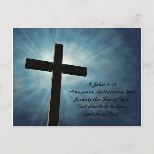 I John 4:15 Postkarte (Vorderseite)