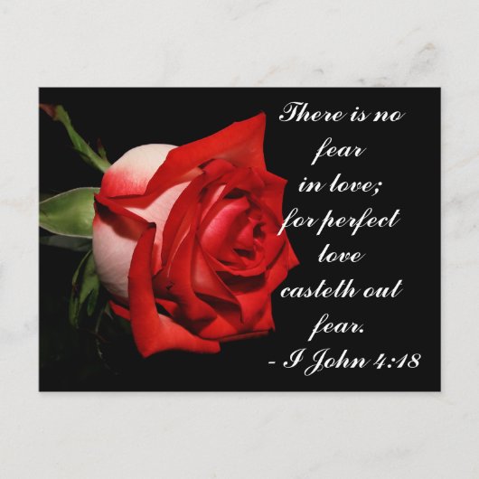 I John 4:18 Postcard Postkarte (Vorderseite)
