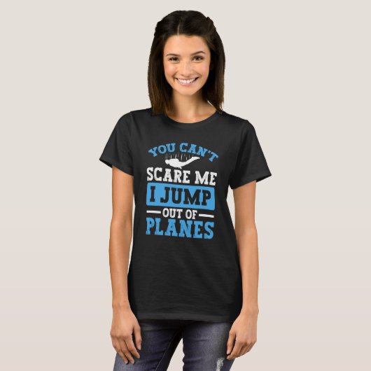 I Jump Out Of Planes For Skydivers And Parachuting T-Shirt (Vorne ganz)