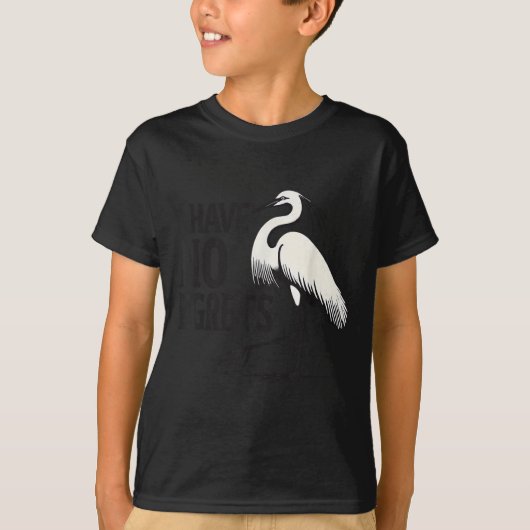 I Just Can't Tee Co. Funny I Have No Egrets Regret (Vorderseite)