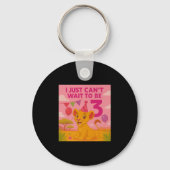 I Just Can't Wait To Be 3 Premium  Schlüsselanhänger (Vorderseite)